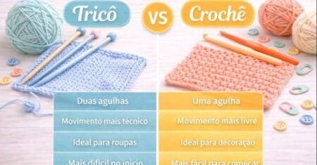 Tricô vs Crochê: qual é mais fácil? Qual técnica combina com você