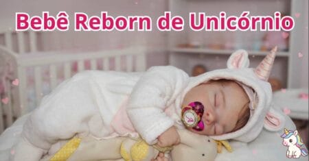 Rotina com Bebê Reborn: Aveline com Look de Unicórnio