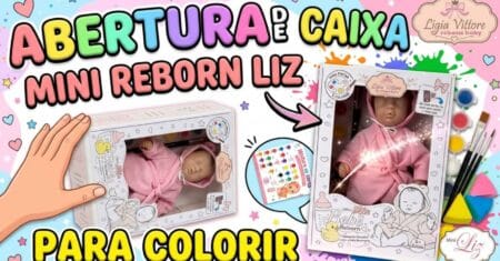 Mini Bebê Reborn para Colorir